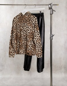 Худи от комплекта с леопардовым принтом ASOS DESIGN-Мульти