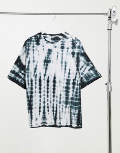 Oversized-футболка монохромной расцветки тай-дай ASOS DESIGN-Мульти