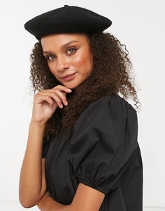 Черный берет Monki Brooklyn