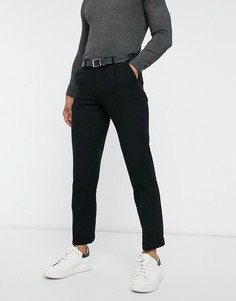 Черные укороченные брюки от комплекта Selected Homme Tailored Studio-Черный