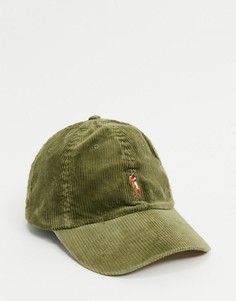 Бейсболка оливкового цвета с логотипом с изображением пони Polo Ralph Lauren-Зеленый