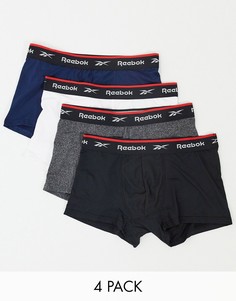 Набор из 4 разноцветных боксеров-брифов Reebok-Мульти