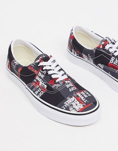 Кеды с принтом Vans Era-Черный