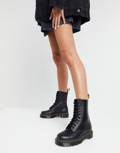 Черные ботинки Dr Martens 1490 10 Eye Bex-Черный
