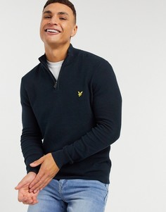 Темно-синий джемпер с воротником на молнии Lyle & Scott