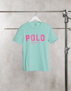 Светло-зеленая футболка с логотипом Polo Ralph Lauren-Зеленый
