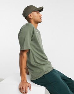 Oversize-футболка цвета хаки Jack & Jones Originals-Зеленый