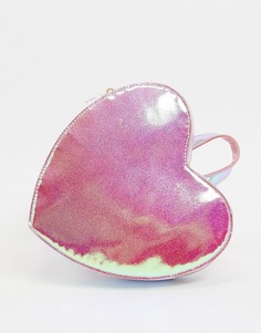 Рюкзак в форме сердечка ASOS DESIGN novelty-Розовый