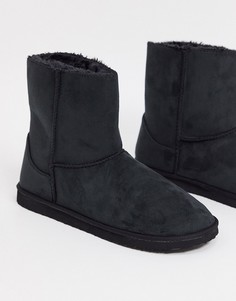 Черные ботинки-слиперы ASOS DESIGN-Черный