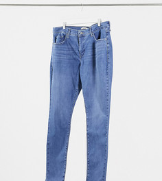 Темно-голубые супероблегающие джинсы с моделирующим эффектом Levis Plus 310-Синий