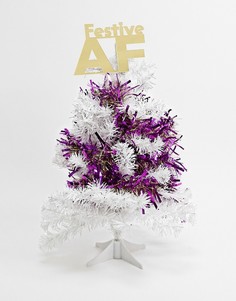 Елочное украшение с надписью "Festive AF" Typo-Золотой