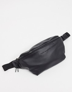 Черная сумка-кошелек на пояс из искусственной кожи French Connection-Черный