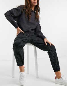 Джоггеры из ткани в тонкую полоску ASOS DESIGN Hourglass-Мульти