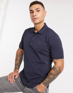 Футболка-поло с логотипом HUGO-Синий