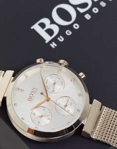 Часы с сетчатым ремешком BOSS flawless 1502553-Золотой