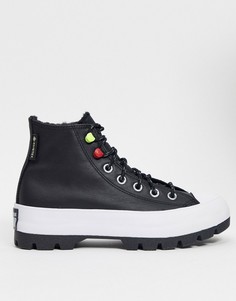 Черные кроссовки на рифленой платформе Converse Chuck Tayor с технологией Goretex-Черный