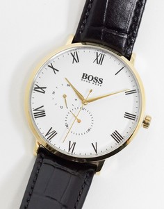 Часы с черным ремешком Hugo Boss william-Черный