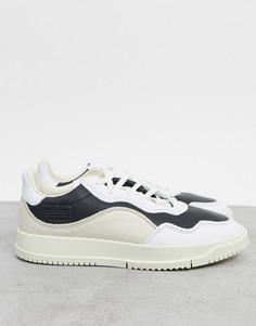 Кроссовки в стиле колор блок в белом и черном цвете adidas Originals SC Premiere-Белый