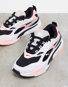 Бело-розовые кроссовки Puma RS-Fast-Розовый
