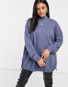 Серый свитшот в стиле oversized ASOS DESIGN