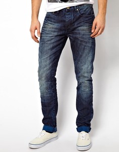 Узкие темные джинсы River Island Dylan-Синий