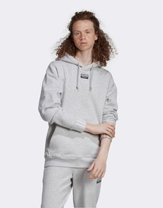 Худи серого цвета adidas Originals RYV-Синий