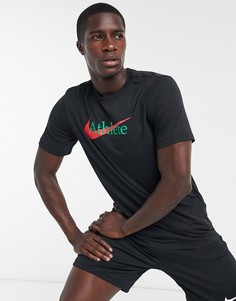Черная футболка с логотипом "athlete" Nike Training-Черный