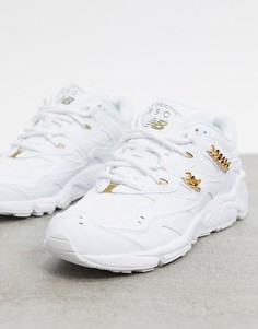 Белые кроссовки с металлической цепочкой New Balance 850 Chain Metallic-Белый