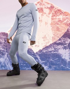 Теплые голубые тайтсы базового слоя ASOS 4505-Синий