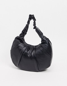 Черная сумка в форме круассана Claudia Canova-Черный