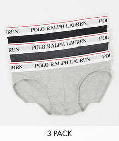 Набор из 3 пар трусов (серый/угольный/черный) Polo Ralph Lauren-Мульти
