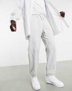 Серые меланжевые спортивные штаны Weekday Standard-Серый