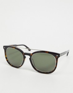 Солнцезащитные очки в круглой оправе черепаховой расцветки Etro-Коричневый