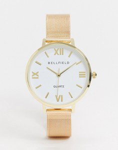 Золотистые часы с браслетом Bellfield-Золотой