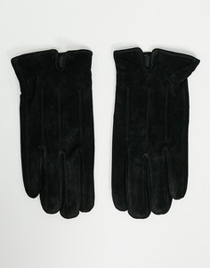 Черные замшевые перчатки для сенсорных экранов Barneys Original-Черный Barneys Originals