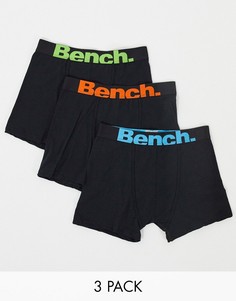 3 пары боксеров-брифов Bench-Черный