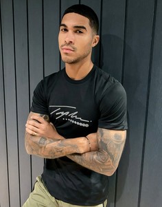 Футболка с логотипом Topman GYM-Черный