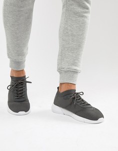 Серые кроссовки ASOS DESIGN-Серый
