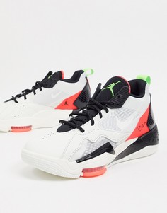 Кроссовки Nike Jordan Zoom  92 в цвете белый / розовый