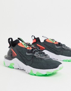Серые кроссовки Nike React Vision WW-Серый