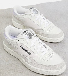 Кроссовки нейтральных тонов Reebok Club C – эксклюзивно для ASOS-Белый
