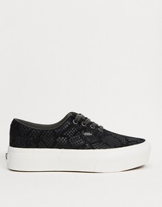Черные кроссовки на платформе Vans UA Era-Черный