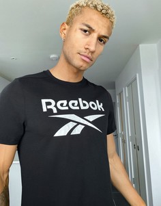 Черная футболка с принтом Reebok Training-Черный