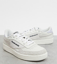Кроссовки нейтральных тонов Reebok Club C – эксклюзивно для ASOS-Бежевый
