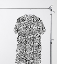 Свободное платье-рубашка с принтом далматинца Missguided Maternity-Мульти