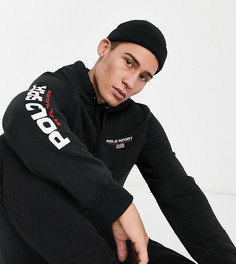 Черный худи с логотипом на рукаве Polo Ralph Lauren Sport эксклюзивно для ASOS