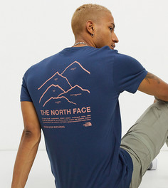 Синяя футболка The North Face Peaks эксклюзивно для ASOS-Синий