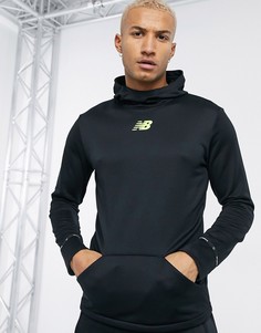 Худи черного цвета с маленьким логотипом New Balance Football-Черный