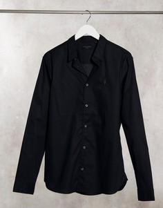 Черная рубашка AllSaints Lindholm-Черный