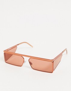 Матовые оранжевые солнцезащитные очки Hugo Boss-Оранжевый